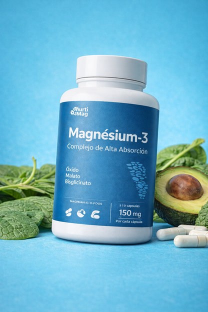 Magnesio Complex de Alta Absorción – Energía, Sueño y Recuperación | NutriBrain